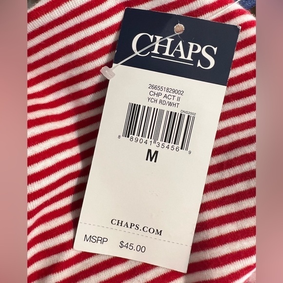 CHAPS Active Women’s Scoop Neck Side Ruching Tank Size Medium - Picture 6 of 7